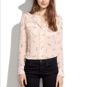 MADEWELL silk cargo shirt